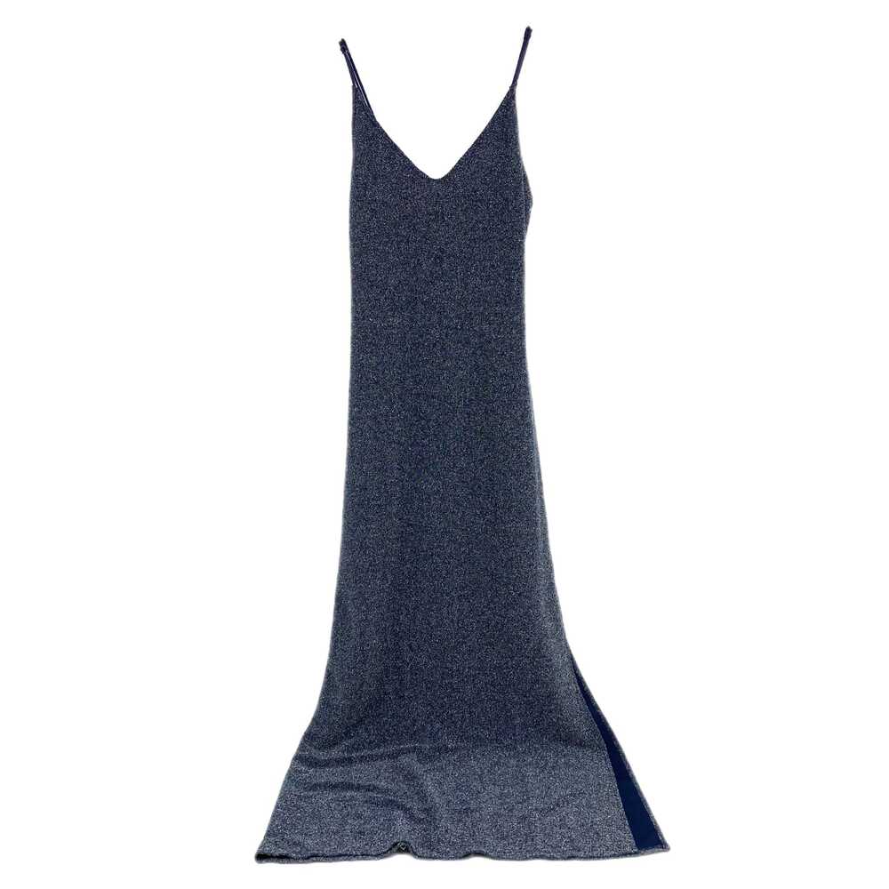 Free People Blue Silver Sparkle Maxi Dress | Sleeveless & Chic